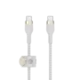 BELKIN  USB-C to USB-C 2.0 Braided silicone, 1M, White