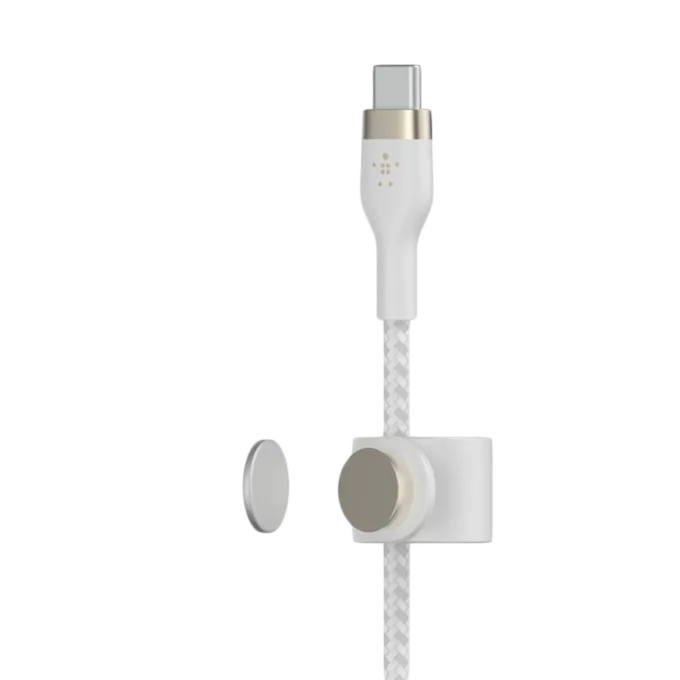 BELKIN  USB-C to USB-C 2.0 Braided silicone, 1M, White — image 5