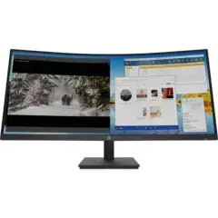 HP P34hc G4 - 34-inch WQHD Curved VA Monitor with USB-C PD, 100Hz, Speakers, USB Hub - 21Y56AA