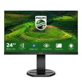 Philips 241B8QJEB - 23.8-inch IPS Full HD 1920x1080 75Hz Monitor with Speakers, USB Hub, VGA/DVI-D/HDMI/DP, Height/Tilt/Swivel/Pivot Adjustable - 250 cd/m2, 5ms, 3-Year Warranty