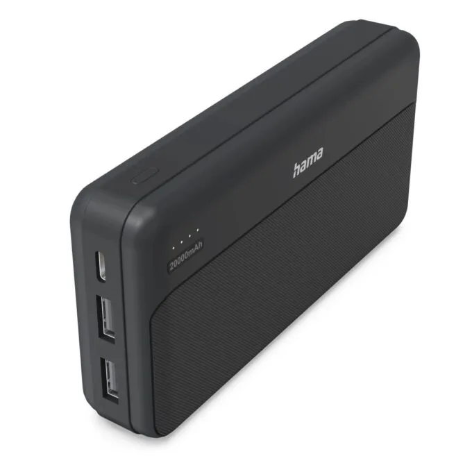 Hama Power Pack Pocket 20 20000 mAh 2X USB-A anthracite — image 1