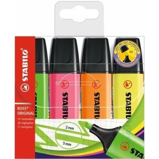 STABILO BOSS ORIGINAL WALLET OF 4 PCS — image 1