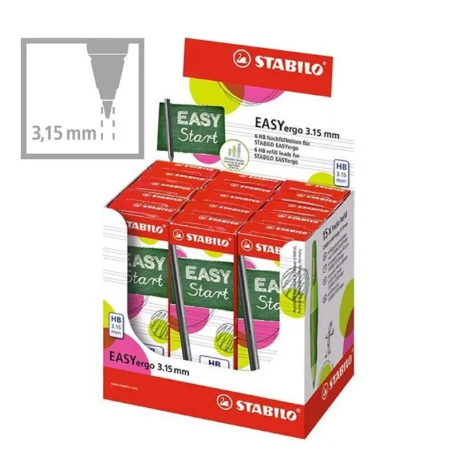 STABILO S MOVE EASYERGO 6 LEADS HB 3.15MM — image 1