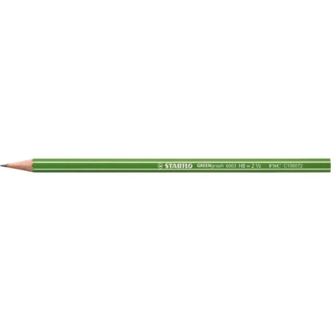 STABILO GREENGRAPH RUBBER TIP PENCIL HB — image 1