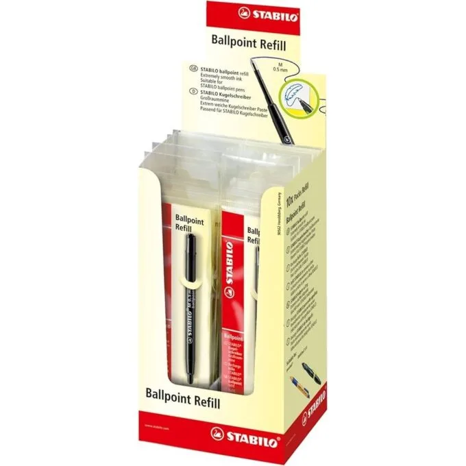 STABILO BALLPOINT REFILL MEDIUM BLUE — image 1