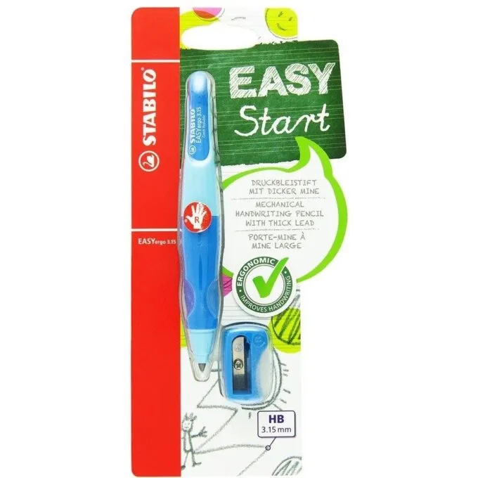 STABILO EASYERGO 3.15 + SHARPENER BLUE (R) — image 1