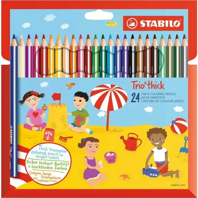 STABILO TRIO THICK PENCIL 24 PCS WALLET — image 1