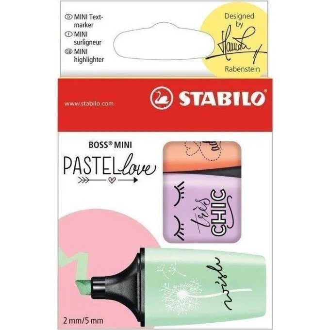 STABILO BOSS MINI PASTELLOVE 3PCS WALLET — image 1
