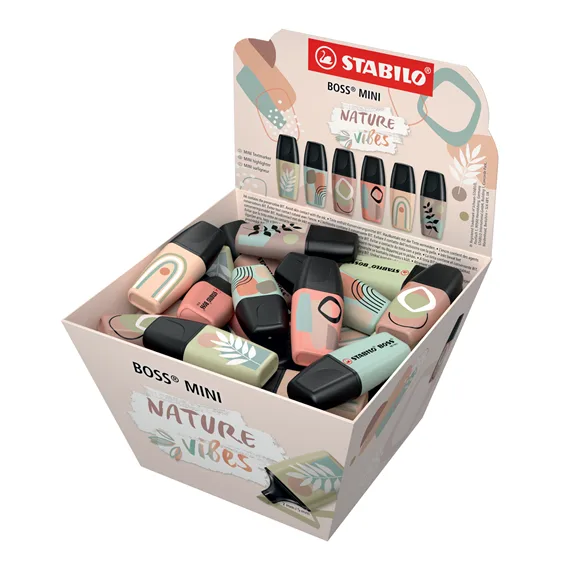 STABILO BOSS MINI NATURE VIBES DISPLAY OF 50 PCS — image 1