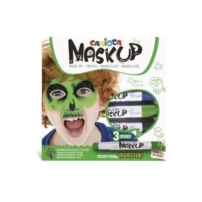 CARIOCA MASK UP MONSTERS FACE PAINT BOX OF 3 PCS — image 1