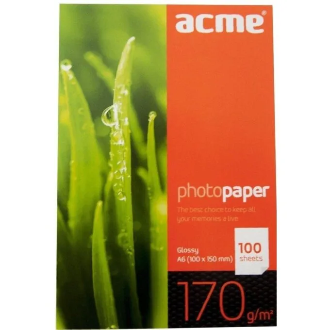 ACME A6 PHOTO PAPER 170 GSM 100 SHEETS — image 1