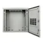 ALLNET Wandgehäuse 19" 12HE T488mm Lichtgrau IP55 SO-Serie incl. 2-Fach Lüftereinheit
