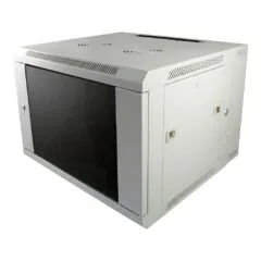 ALLNET network cabinet 19" 12HE 1-part T450mm light gray disassembled (flat pack) SMA series