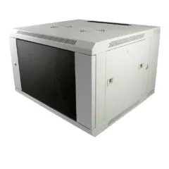ALLNET network cabinet 19" 15HE 1-part T450mm light gray disassembled (flat pack) SMA series