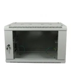 ALLNET network cabinet 19" 6HE 1-part T600mm light gray disassembled (flat pack) SMA series