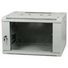 ALLNET network cabinet 19" 15HE 1-part T600mm light gray disassembled (flat pack) SMA series