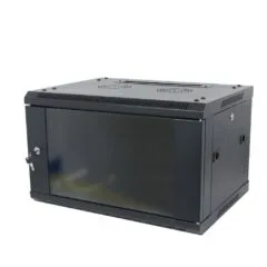 ALLNET network cabinet 19" 9HE 1-part T600mm Black disassembled (flat pack) SMA series