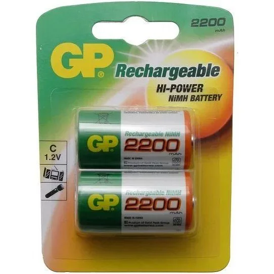 GP C BATTERIES 2200 MAH 2 PCS BLISTER — image 1