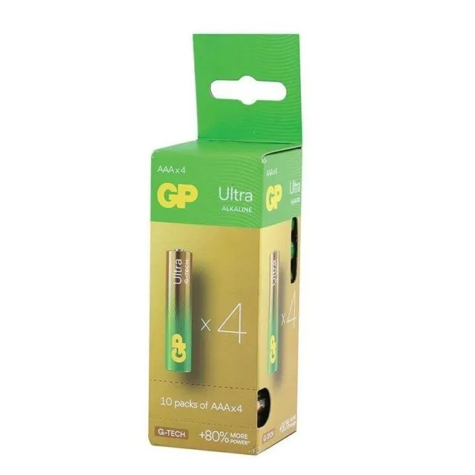 GP AAA ALKALINE BATTERIES 4 PCS - 10 BLISTER PACK — image 1