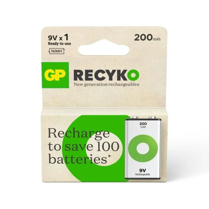 GP 8.4V RECYKO BATTERY 200 MAH 1 PCE BLISTER — image 1