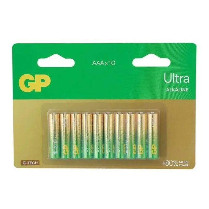 GP AAA ULTRA ALKALINE BATTERIES 10 PCS BLISTER — image 1