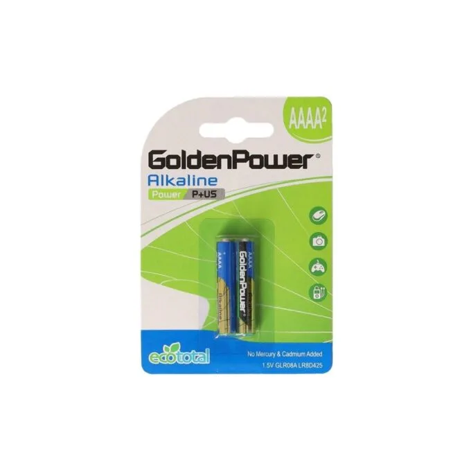 GOLDEN POWER AAAA ALKALINE PLUS BATTERIES 1.5V 2PCS BLISTER — image 1