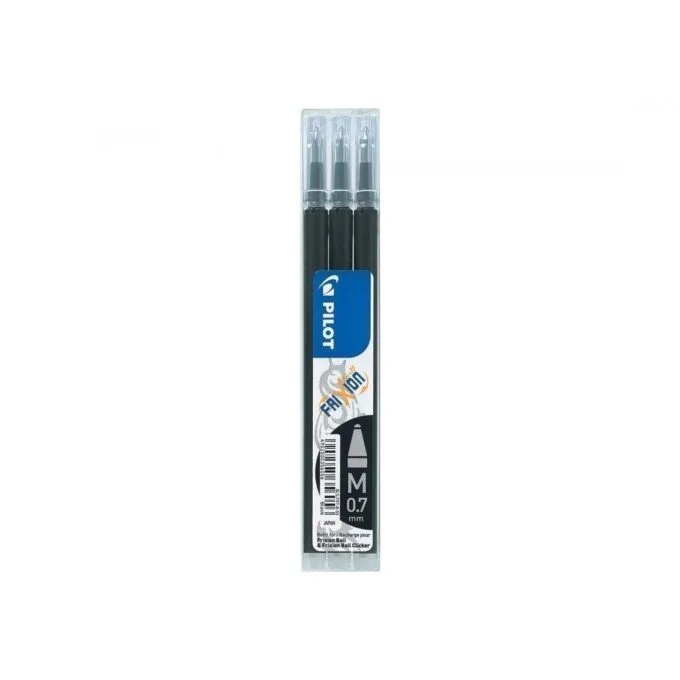 PILOT REFILL FOR FRIXION BALL 0.7MM BLACK 3PCS/SET — image 1