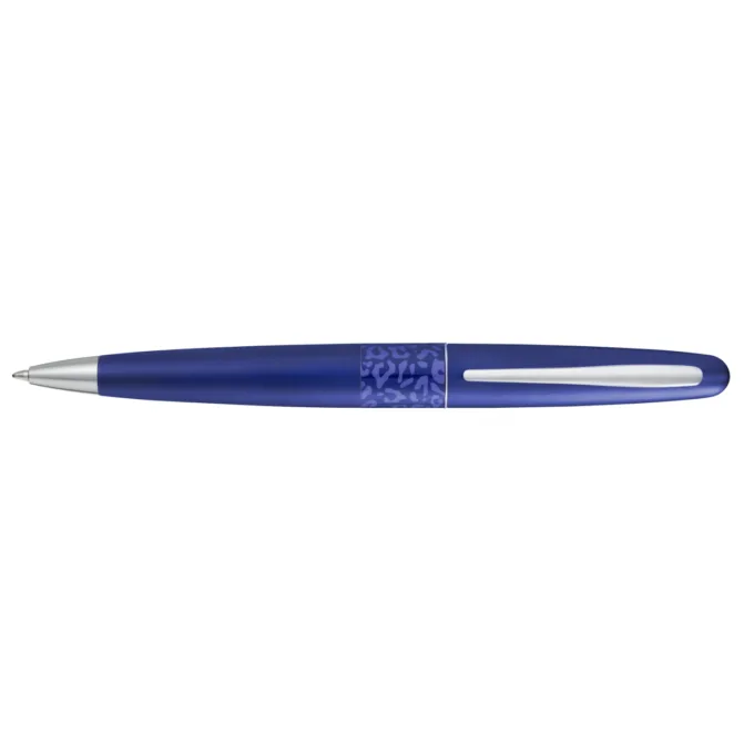 PILOT MR WILDNESS LIQUID INK ROLLERBALL VIOLET LEOPARD BLUE MEDIUM TIP — image 1