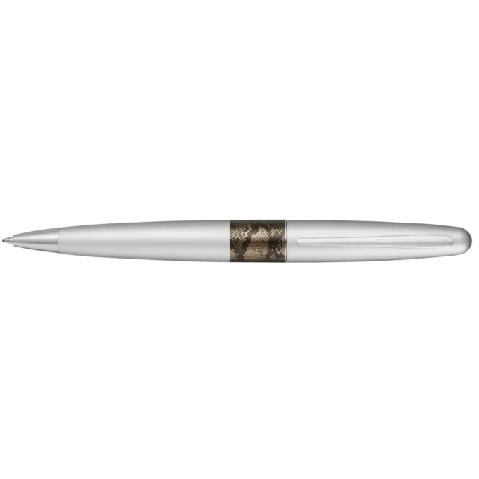 PILOT MR WILDNESS LIQUID INK ROLLERBALL SILVER PYTHON BLUE MEDIUM TIP — image 1