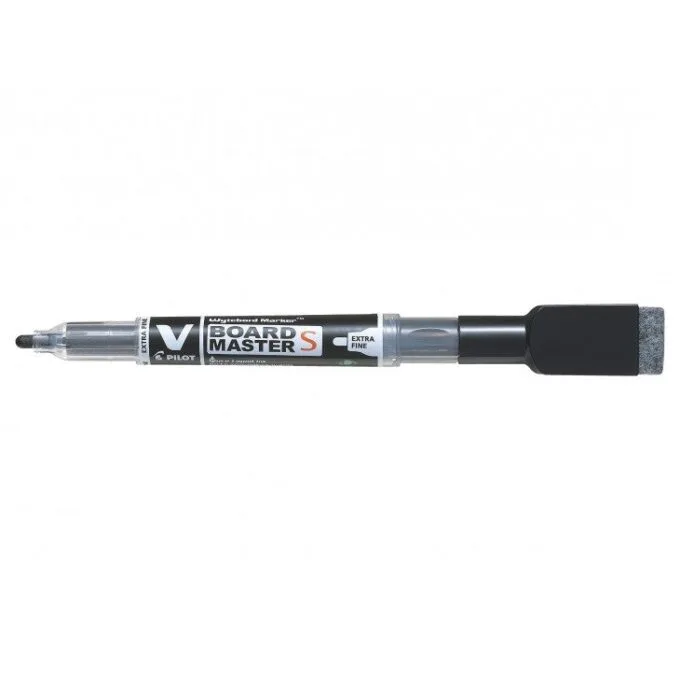 PILOT V-BOARD MASTER S MARKER WITH ERASER - BEGREEN ULTRA FINE TIP BLACK — image 1