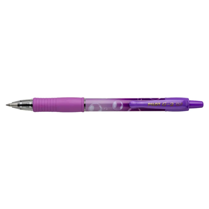 PILOT G-2 - BUBBLE GEL INK ROLLER - BLUE - MEDIUM TIP (0.7MM) PURPLE GRADIENT — image 1