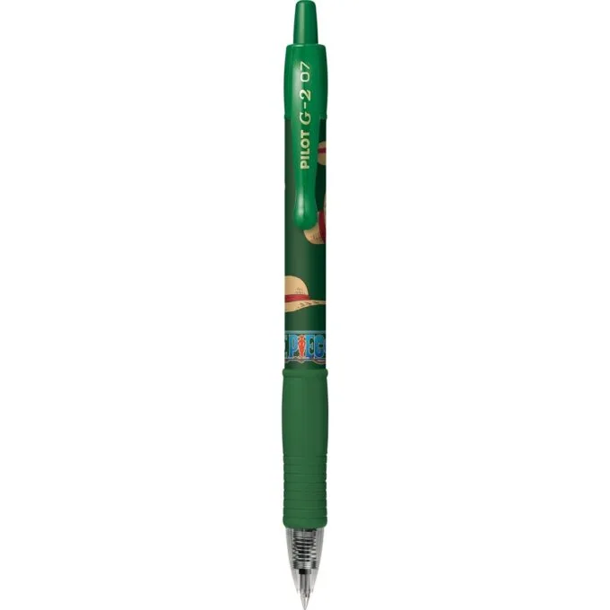 PILOT G-2 - GEL INK ROLLER - GREEN - MEDIUM TIP (0.7MM) ONE PIECE LIMITED EDITION — image 1