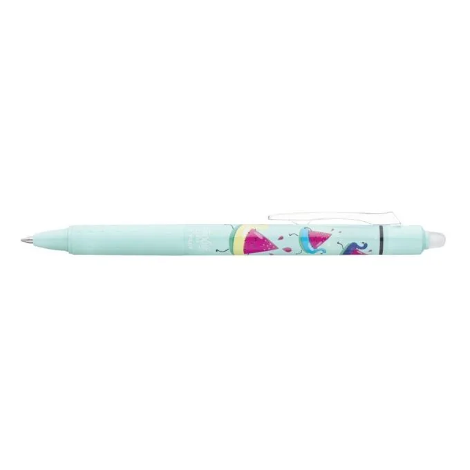 PILOT FRIXION CLICKER FANCY POOL PARTY 26 WATERMELON SOFT GREEN BODY R.BALL 0.7MM BLACK INK — image 1