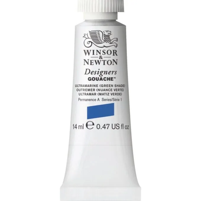 W&N DESIGNERS GOUACHE 14ML TBE ULTRAMARINE (GREEN SHADE) — image 1