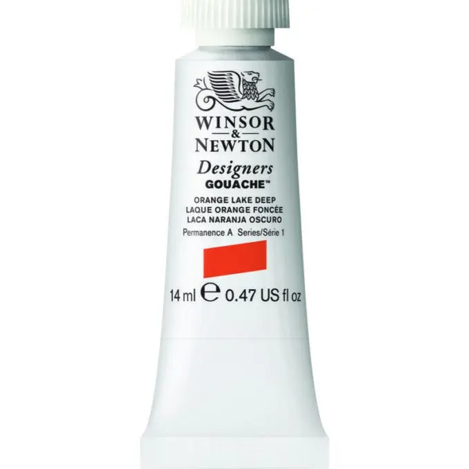 W&N DESIGNERS GOUACHE 14ML TBE ORANGE LAKE DEEP — image 1