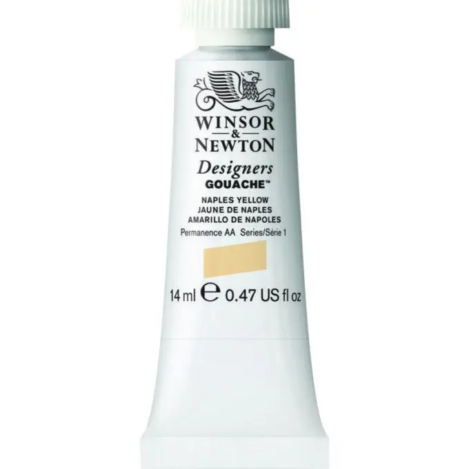 W&N DESIGNERS GOUACHE 14ML TBE NAPLES YELLOW — image 1