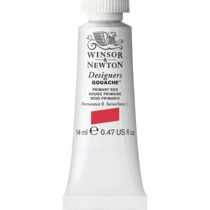 W&N DESIGNERS GOUACHE 14ML TBE PRIMARY RED — image 1