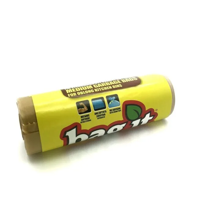 BAGIT DRAWTAPE BAGS BEIGE 540X700MM+50MM 20 PCS ROLL — image 1