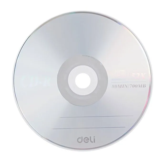 DELI CD-R 700MB 52X RECORDABLE 1 PC PACK — image 1