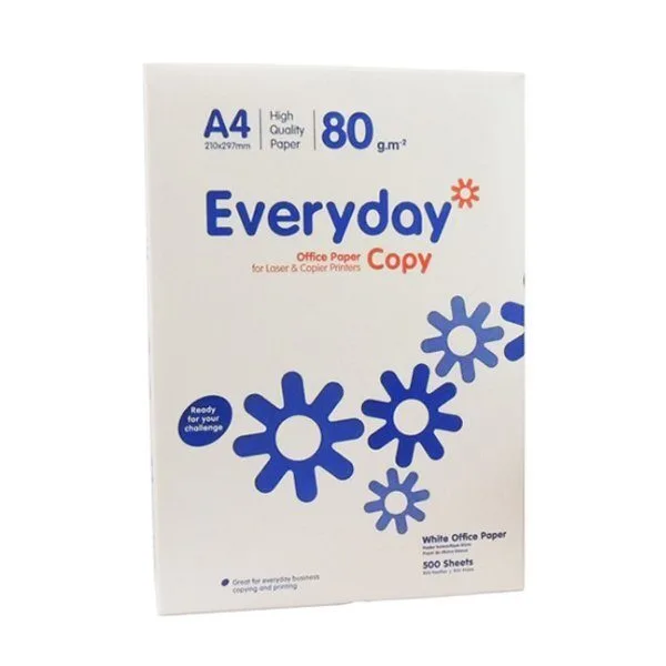 EVERYDAY WHITE OFFICE COPY PAPER A4 (210MM X 297MM) 80GSM - 500 SHEETS — image 1