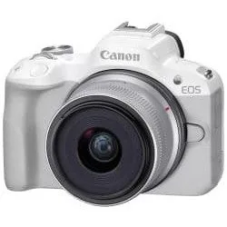 Canon EOS R50 + RF-S 18-45mm F4.5-6.3 IS STM White — image 1