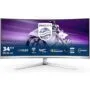 Philips Evnia 34M2C8600 - 34-inch Curved QD-OLED Gaming Monitor 3440x1440 175Hz 0.03ms 1800R G-SYNC FreeSync Premium Pro USB-C 90W Speakers USB Hub Ambiglow White
