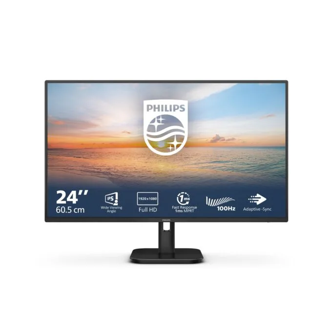 Philips 24E1N1100A 23.8-inch IPS FHD Monitor – 120Hz 1ms MPRT VGA HDMI Speakers Black — image 1