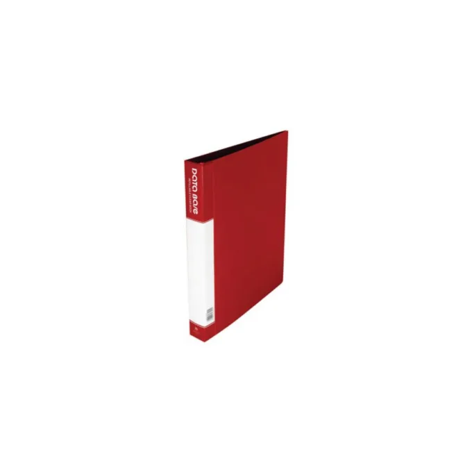 DATA BASE A4 CLEAR BOOK 20 POCKETS RED — image 1