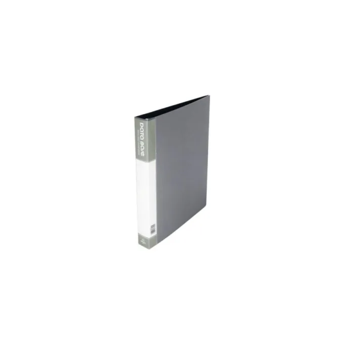 DATA BASE A4 CLEAR BOOK 20 POCKETS GREY — image 1
