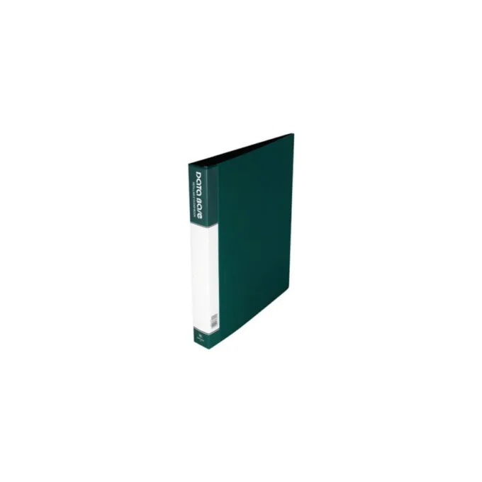 DATA BASE A4 CLEAR BOOK 20 POCKETS GREEN — image 1