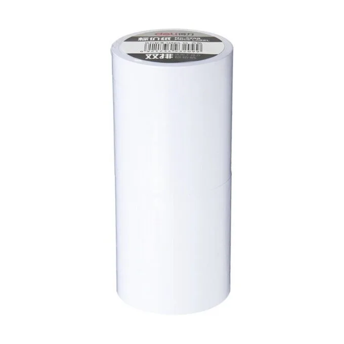 DELI 2-LINE PRICE LABEL GUN LABEL REFILL (10 CURL/ROLL, SHRINK ROLL) — image 1