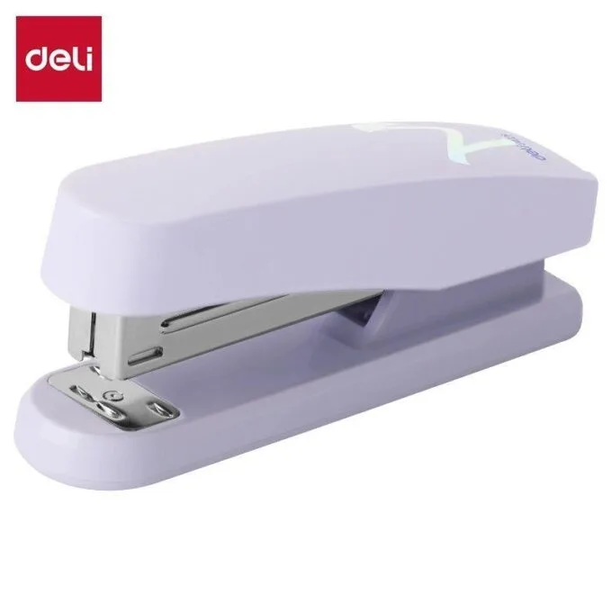 DELI MACARON STAPLER HALF STRIP 25 SHEETS PURPLE — image 1