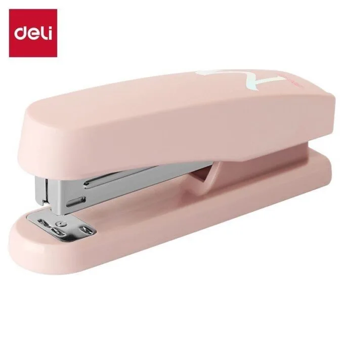 DELI MACARON STAPLER HALF STRIP 25 SHEETS PINK — image 1