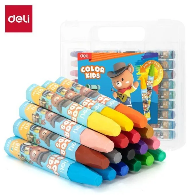 DELI GENIUS OIL PASTEL HEXAGONAL BARREL18 COLOURS — image 1